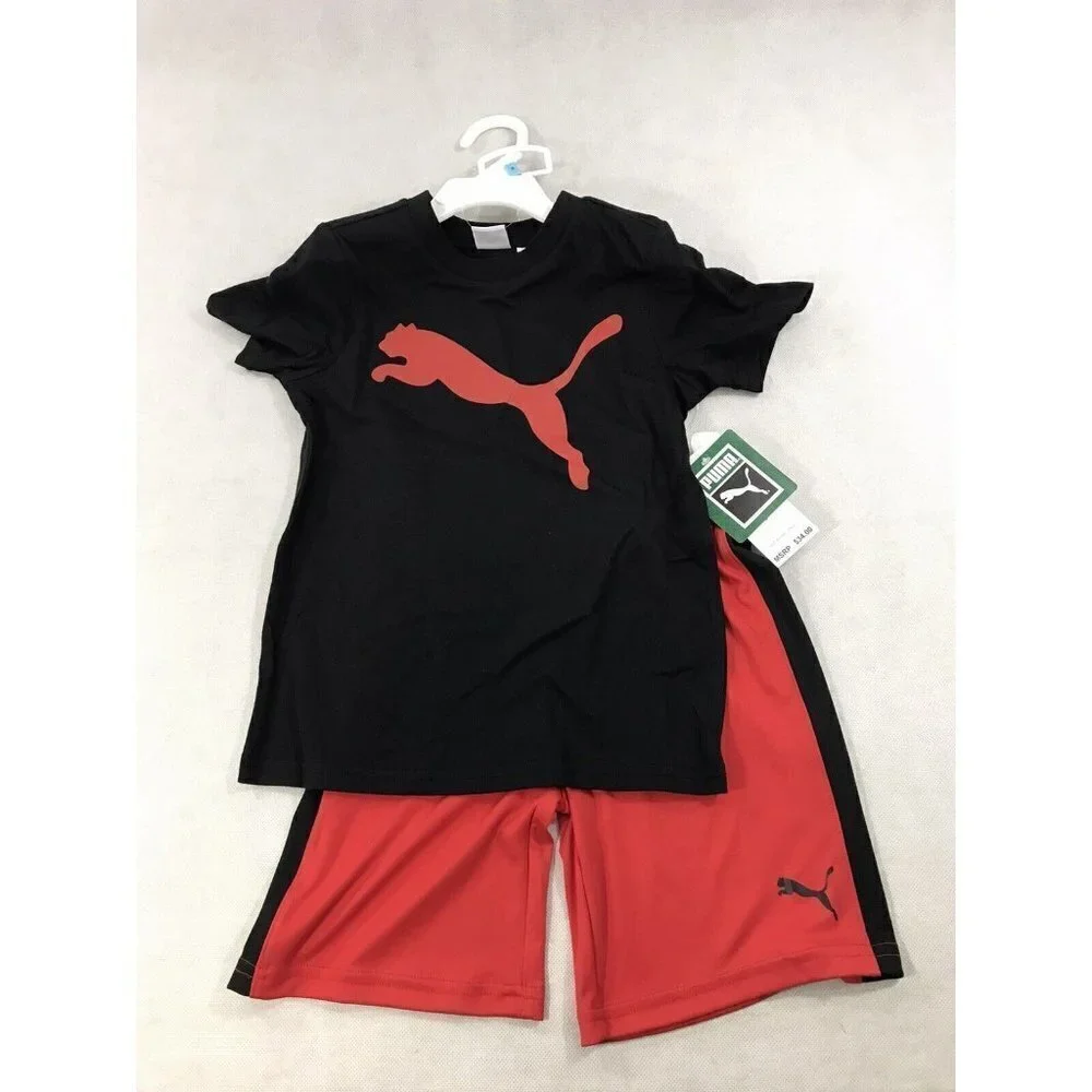 Puma Boys Youth Activewear Shirt and Shorts Set Size 4 NWT $34 - Picture 3 of 7